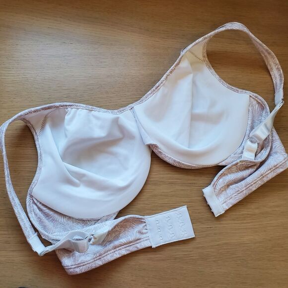 NWOT Bali 3385 Beige Leaf Minimizer Underwire Bra 36D - Picture 6 of 14